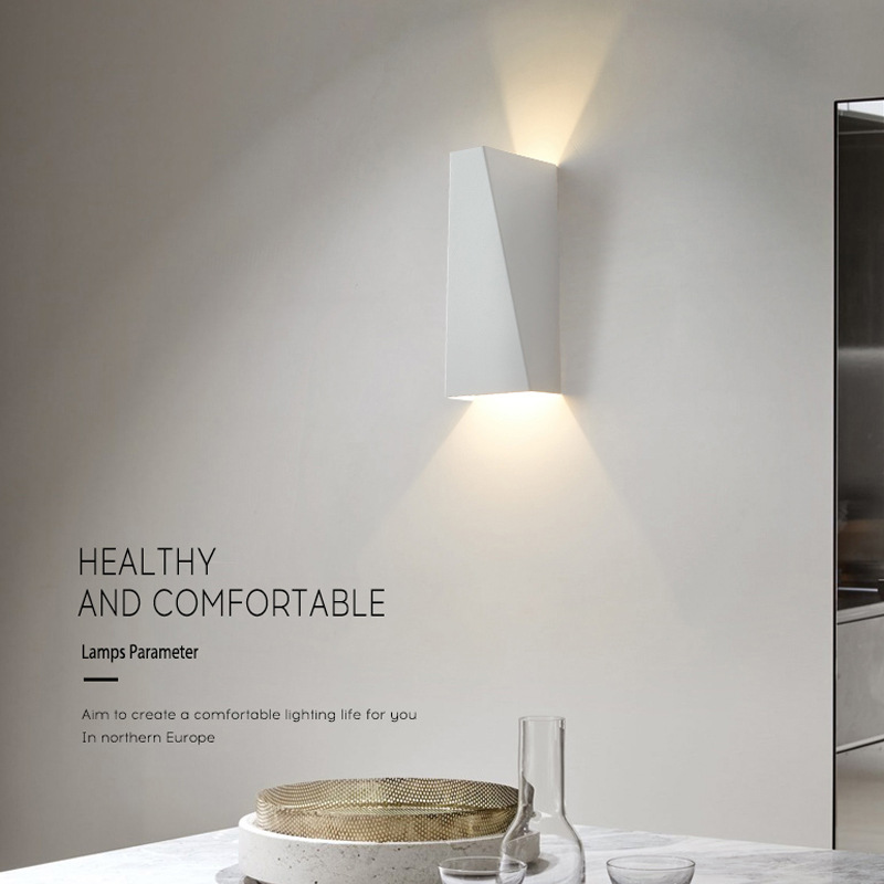 Modern Square 6W 12W LED Indoor Wall Lamp Aluminum Sconce Home Lighting Bedroom Living Room Aisle Decorate Wall Light AC85-265V