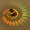 3W RGB with Controller Spiral Hole Wall Light Colorful Sconces Foyer Party Living Room Corridor Decor Indoor Lighting Fixture