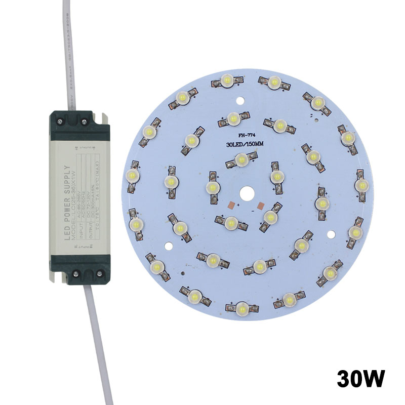 24W LED bulb spot light Star high power chip board panel LED plastic shell power supply driver