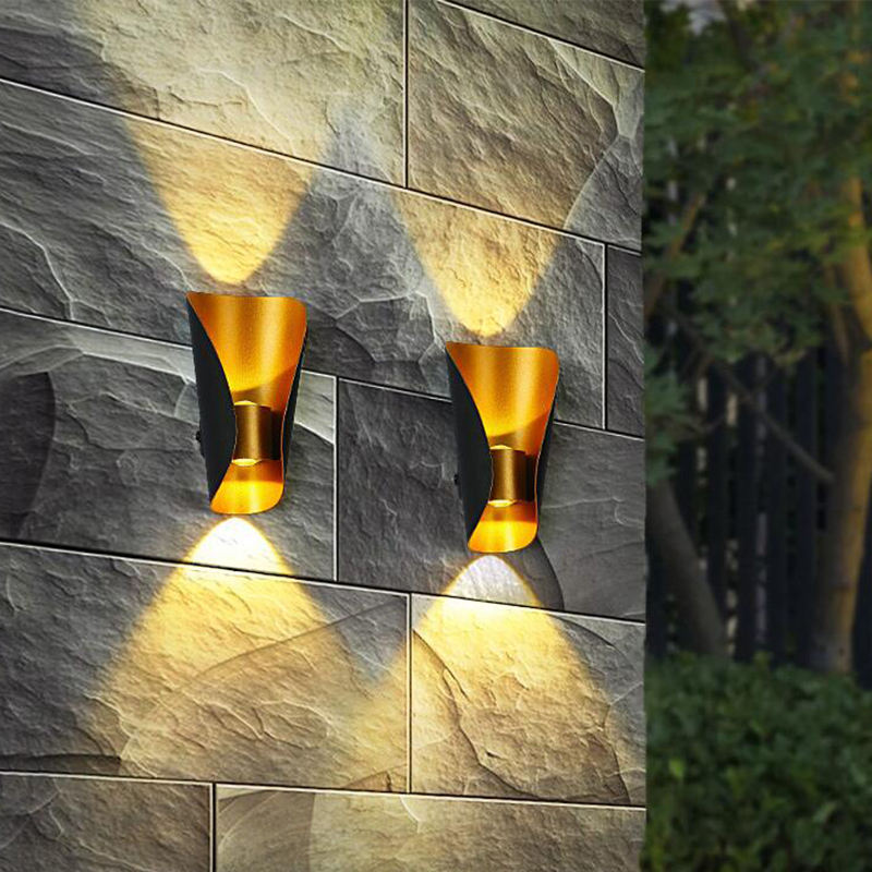 Decorative led lamp small size Boat shape wall lamp up and down modern indoor outdoor light