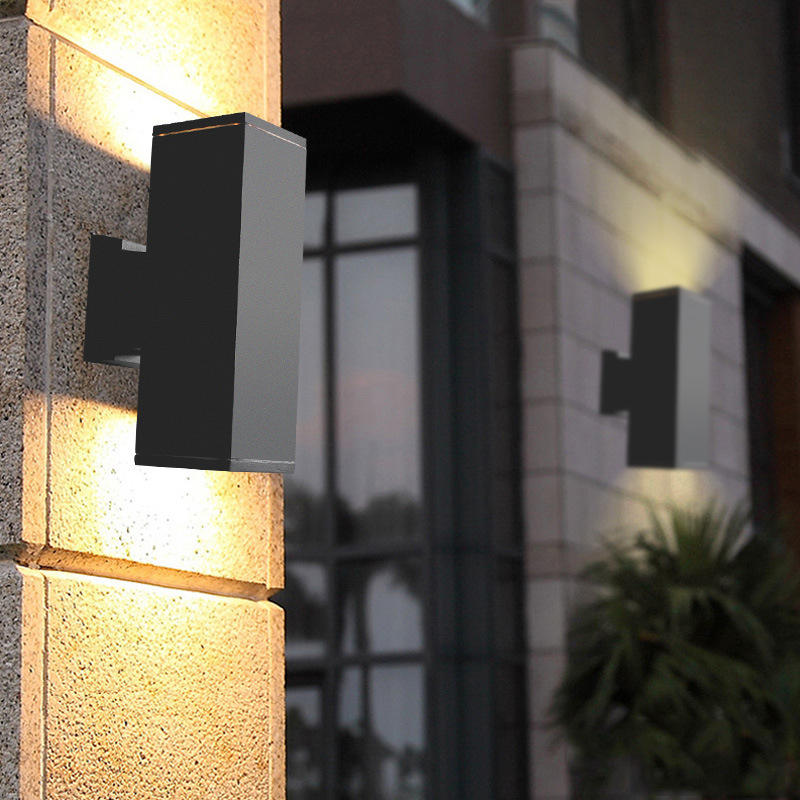 Modern Led Waterproof Outdoor Wall Lamp IP65 Aluminum 12W LED Wall Light Indoor Decorated Wall Sconce Pillar Patio Badkamer