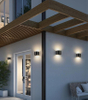 Hagood New Semicircle Waterproof Wall Lamp 6W Led Wall Sconce Outdoor Lighting Waterproof IP65 Adjustable Lighting Angle