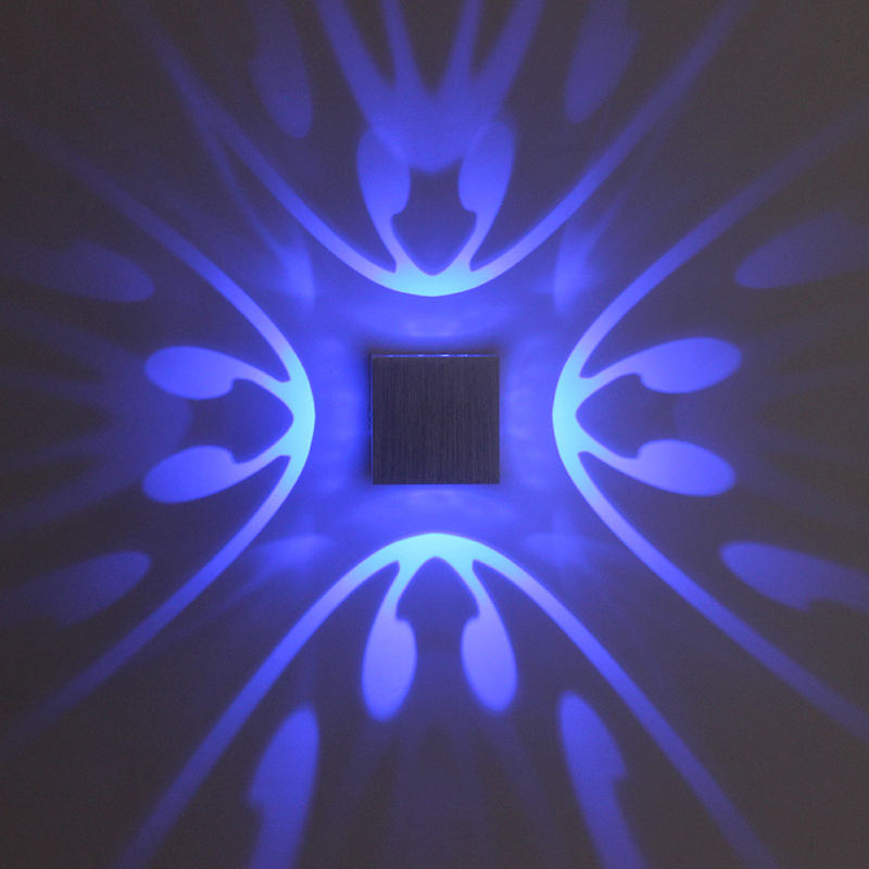 2023 High Quality RGB Led Lamp Four-sided Butterfly Wall Lamp And Indoor Nightlight with Factory Price