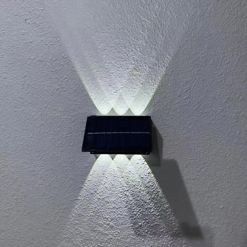 6W Solar Led Light Outdoor Waterproof Solar Hight Lights Wall sconce Smart wall lamp solar wall Outdoor lamp
