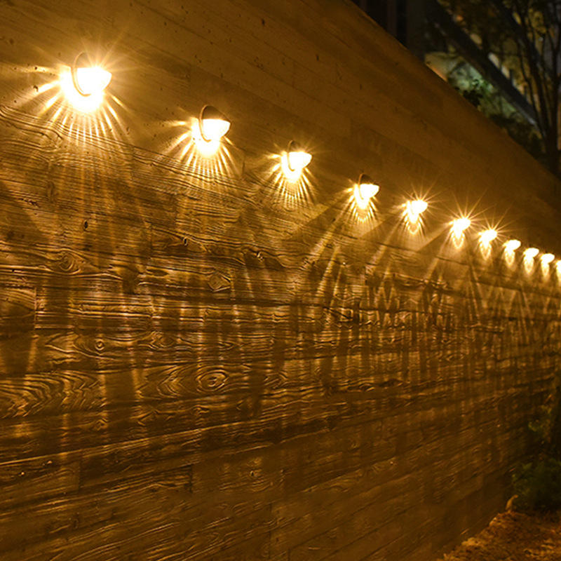 solar garden wall lights