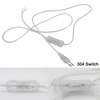 0.75mm 2 line Cable 1.8m On Off Power Cord For LED Lamp with Button switch EU/US Plug Light Switching Transparent