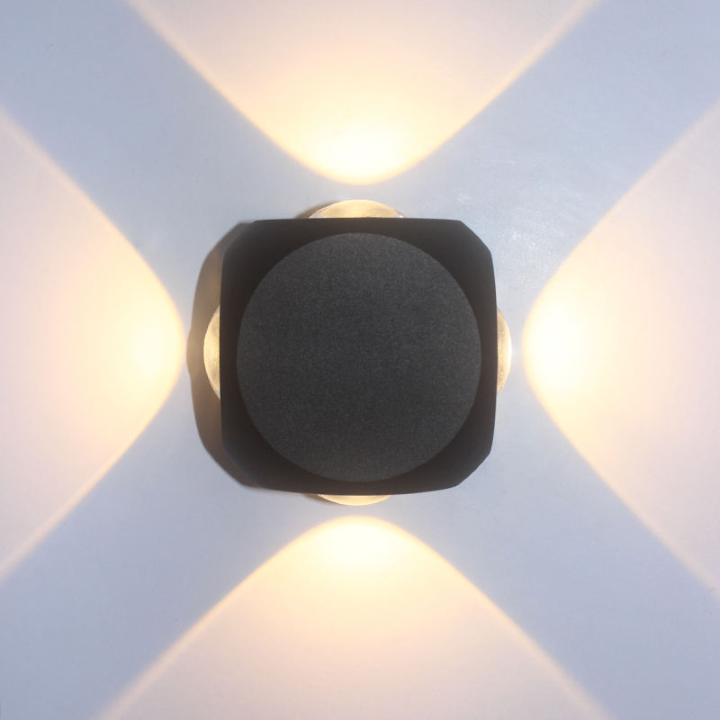 4W Led Wall Light Outdoor Led Waterproof Building Exterior Gate Balcony Garden Yard Wall Lamp