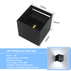 Industrial Style 12W AC85-265V Waterproof IP65 Adjustable Beam Aluminum Outdoor LED Cube Wall Light