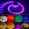 Wall Mounted Spiral Hole 3W RGB with Controller Led Wall Light Indoor for Hotel Room Decorative Wall Lamp