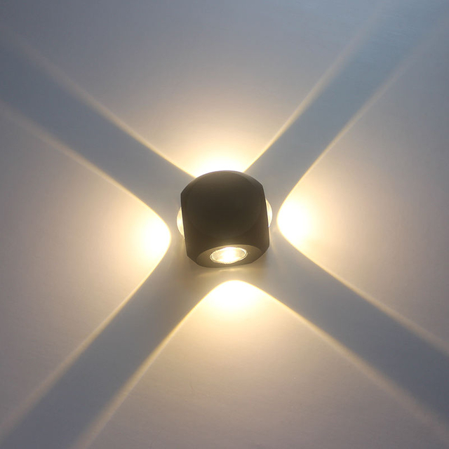 4W Led Wall Light Outdoor Led Waterproof Building Exterior Gate Balcony Garden Yard