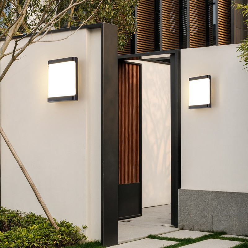 Outdoor Wall Light Waterproof Simple Led Garden Aisle Light Outdoor Door Head Light Exterior Wall Balcony Moisture-proof Patio