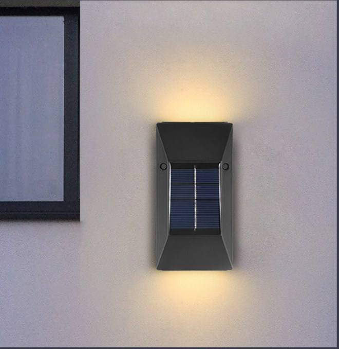 Newest Product Abs Indoor Hotel Decorative Light Outdoor Ip65 Waterproof Solar Led Wall Lamp solar panel Led Street Light