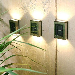 Hot Selling Beautiful Black Waterproof IP65 Solar Wall Light Outdoor Staircase Corridor Light For Garden Decorative Wall Lamp