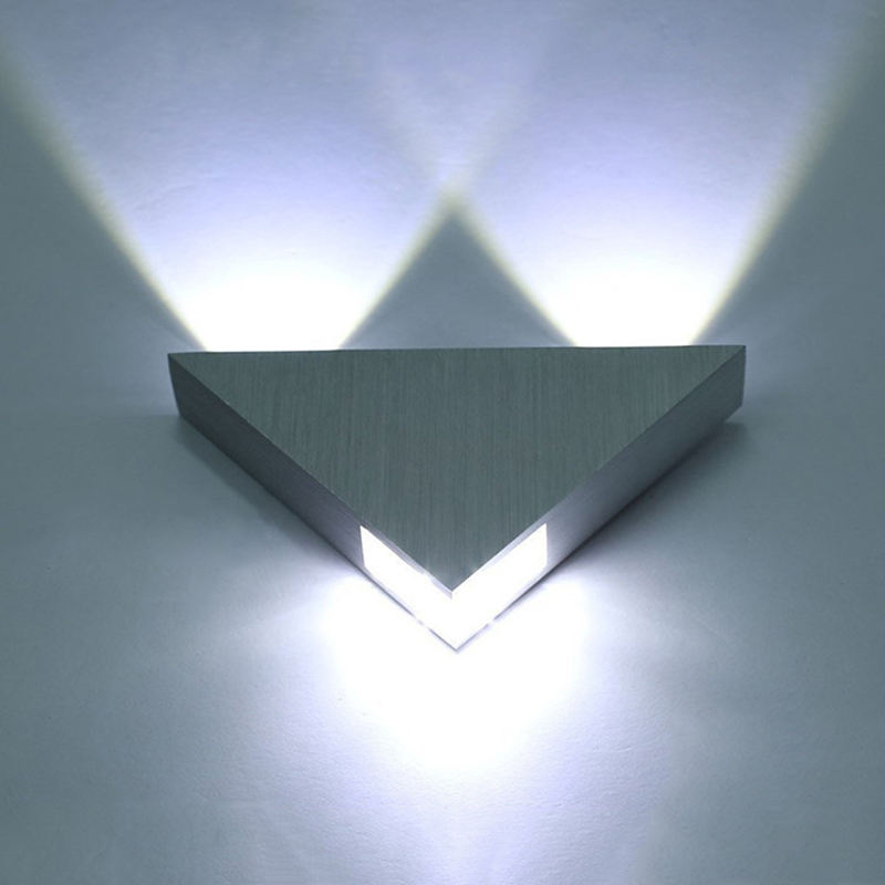 3W 9W Triangular Wall Lamp Corridor Lamp Wall Lamp Triangular Shape Indoor Wall Light Unique Night Lamp for Hotel And Living Room Decoration