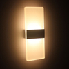 6W High quality lamp fancy Right/Round angle Black Acrylic wall lamp and indoor nightlight