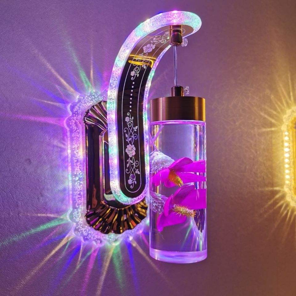 2022 12W LED indoor Wall lamp for bedroom bedside decoration real flower wall light stair lamp night lamp for living room