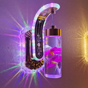 2022 12W LED indoor Wall lamp for bedroom bedside decoration real flower wall light stair lamp night lamp for living room