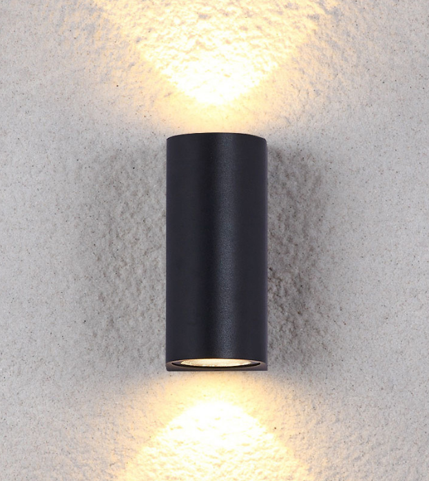 12W Column Double Head Waterproof Wall Lamp Unique Night Lamp IP65 Waterproof Wall Lamp for Garden Yard Decoration Outdoor Sconces