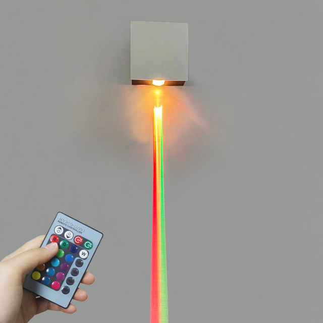 3W RGB LED Sconce Wall Lamp Light Modern Simple For Living Room Dining Room Acrylic Aluminum Body Home Decoration