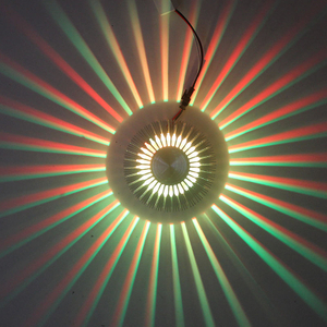 RGB wall light round sunflower 3W Aluminum for indoor Home Bar Living Room Corridor Hotel wall light colorful