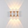 Waterproof 4/6W LED Wall Lamp Indoor Outdoor Aluminum Wall Light Surface Mounted LED Garden Porch Light Decoration Accessories