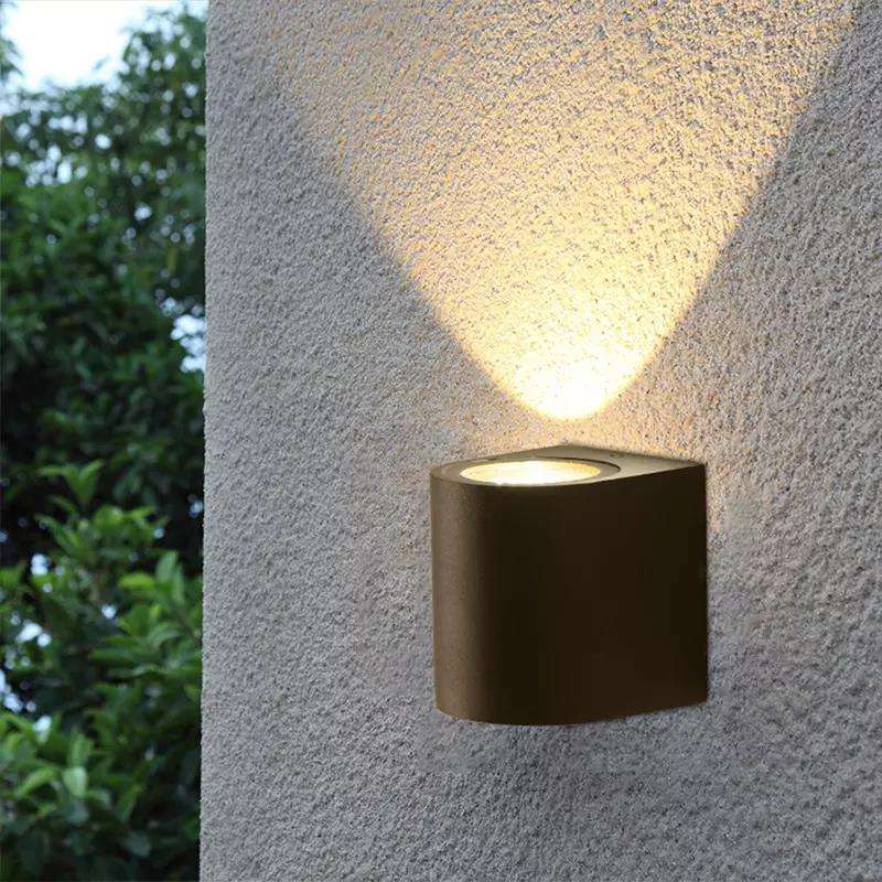 5W Column Single Head Waterproof Wall Lamp Unique Night Lamp IP65 Waterproof Wall Lamp for Garden Yard Decoration