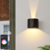 RGBW APP Control Semicircular waterproof Wall Lamp IP65 waterproof colorful fashionable decorative wall lamp