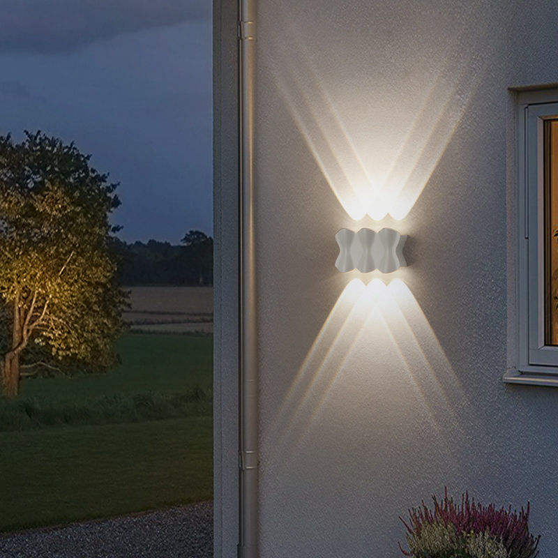 Modern Waterproof Outdoor 12W LED Wall Lamp IP65 Aluminum UP And Down Wall Light Garden Porch Sconce Decoration Light 110V 220V