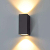 12W Square Double Head Waterproof Wall Lamp Unique Night Lamp IP65 Waterproof Wall Lamp for Garden Yard Decoration
