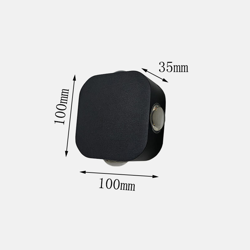 Outdoor Waterproof IP65 4W LED Wall Lamp Aluminum Wall Sconce Garden LED Wall Light
