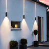 6W Modern Led Lamp Black shell beam light waterproof wall light and outdoor nightlight up and down wall lights for home