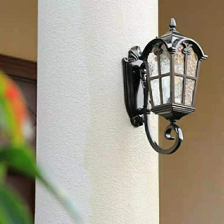 European-style Waterproof Wall Lamp Garden Villa Gate Outdoor Courtyard Balcony Exterior Wall Lamp Ancient Rome Retro Light