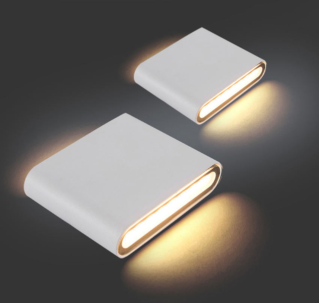 12W IP65 Outdoor lighting Modern Wall Lamp Indoor Waterproof LED Wall lamp Living room Light square led wall light