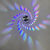 3W RGB Flower LED Wall Lamp Wall Mounted Remote Night Light Spiral Hole LED Beautiful Decorative Wall Lamp 