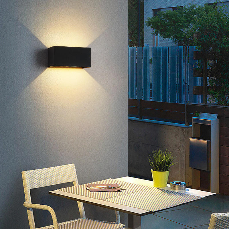 wholesale outdoor waterproof ip65 decorative surface mounted square indoor outdoor wall lamp