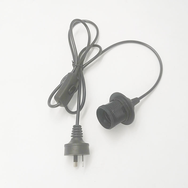 Lamp Holder Cord E27 Base Bulb Socket Pendant Light Fabric Metal Customized PVC Switch Style Cable Plug Plastic Dimmer Screw 