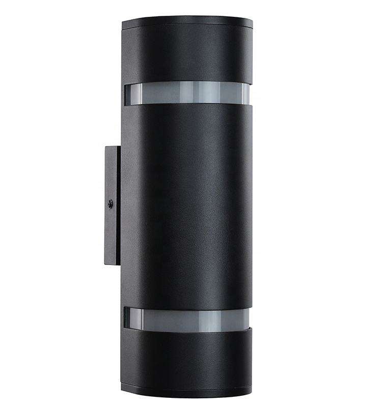 Modern Black Water Proof Wall Mount Light Aluminum Wall Sconce 2 Light Outdoor Wall Light AC85-265 Up And Down Lamp