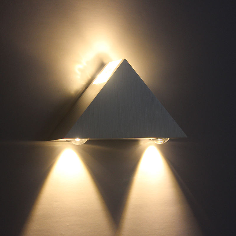 3W9W Modern Triangle Indoor Wall-Mounted LED wall lamp Aluminum for Home Decoration wall light fixture