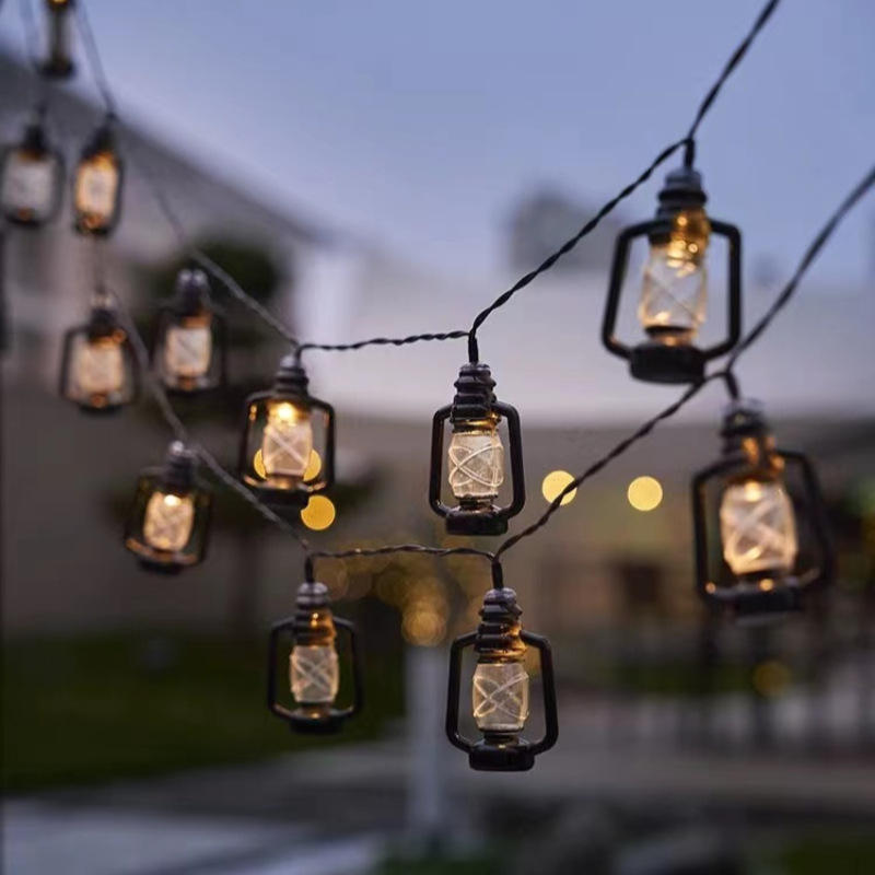 1M 10LED LED String Lights Fairy Ball Lights LED Outdoor Camping Chain Festival Holiday Outdoor Decor Battery Lamp Christmas