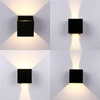Square Led Wall Lights Outdoor Aisle Corridor Dimmable Multicolor Up Down Lamp With Motion Sensor for Wall KTV Bar Bedroom