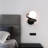 Classic Lampen Crystal Bedroom Bedside Mount Interior Light Indoor Decorative Gold Black Metal Modern Led Glass Wall Sconce