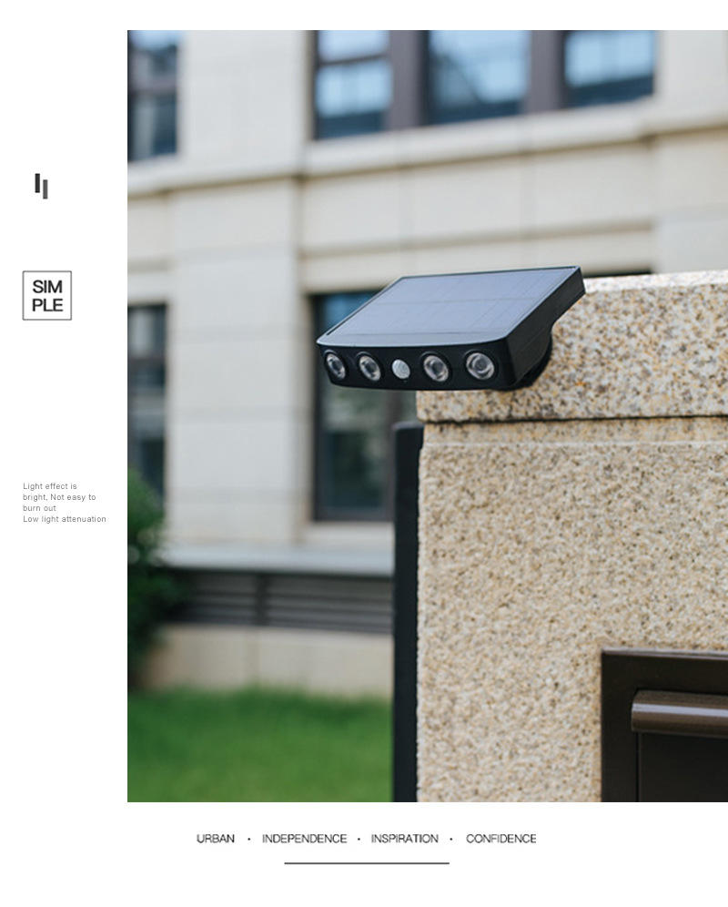 New Arrival Exterior IP65 Outdoor Motion Sensor Solar Wall Light Lamp Outdoor/Solar Lantern Solar Lights Outdoor