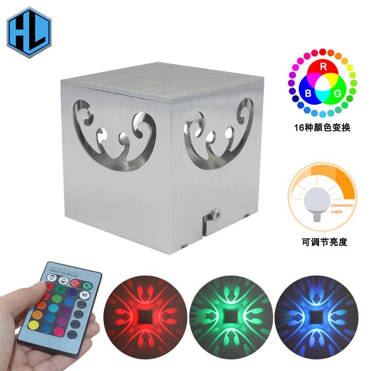 2023 High Quality RGB Led Lamp Four-sided Butterfly Wall Lamp And Indoor Nightlight with Factory Price