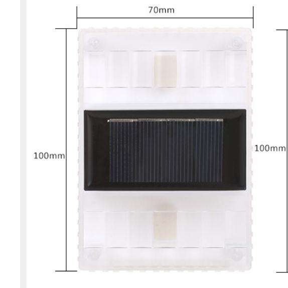 6LED Solar Transparent Wall Lamp Night Light Outdoor IP65 Waterproof Light for Home Decoration Courtyard Light