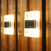 6LED Solar Transparent Wall Lamp Night Light Outdoor IP65 Waterproof Light for Home Decoration Courtyard Light