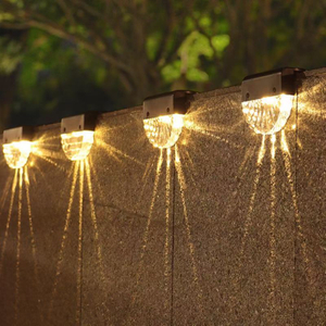 Warm White LED Solar Lamp Stair Outdoor Garden Lights Waterproof Solar Power Balcony Light Decoration for Patio Stair Fence