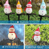 Christmas Solar LED Lights Snowman Garden Decoration Waterproof Light Outdoor Post Lamp Lawn Landscape Led Solar Lighting 2023