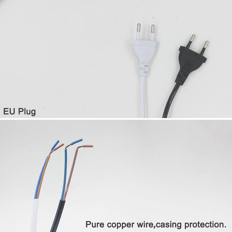 1.8m line Cable 303 On Off Power Cord For LED Lamp with Button switch EU Plug Light Switching