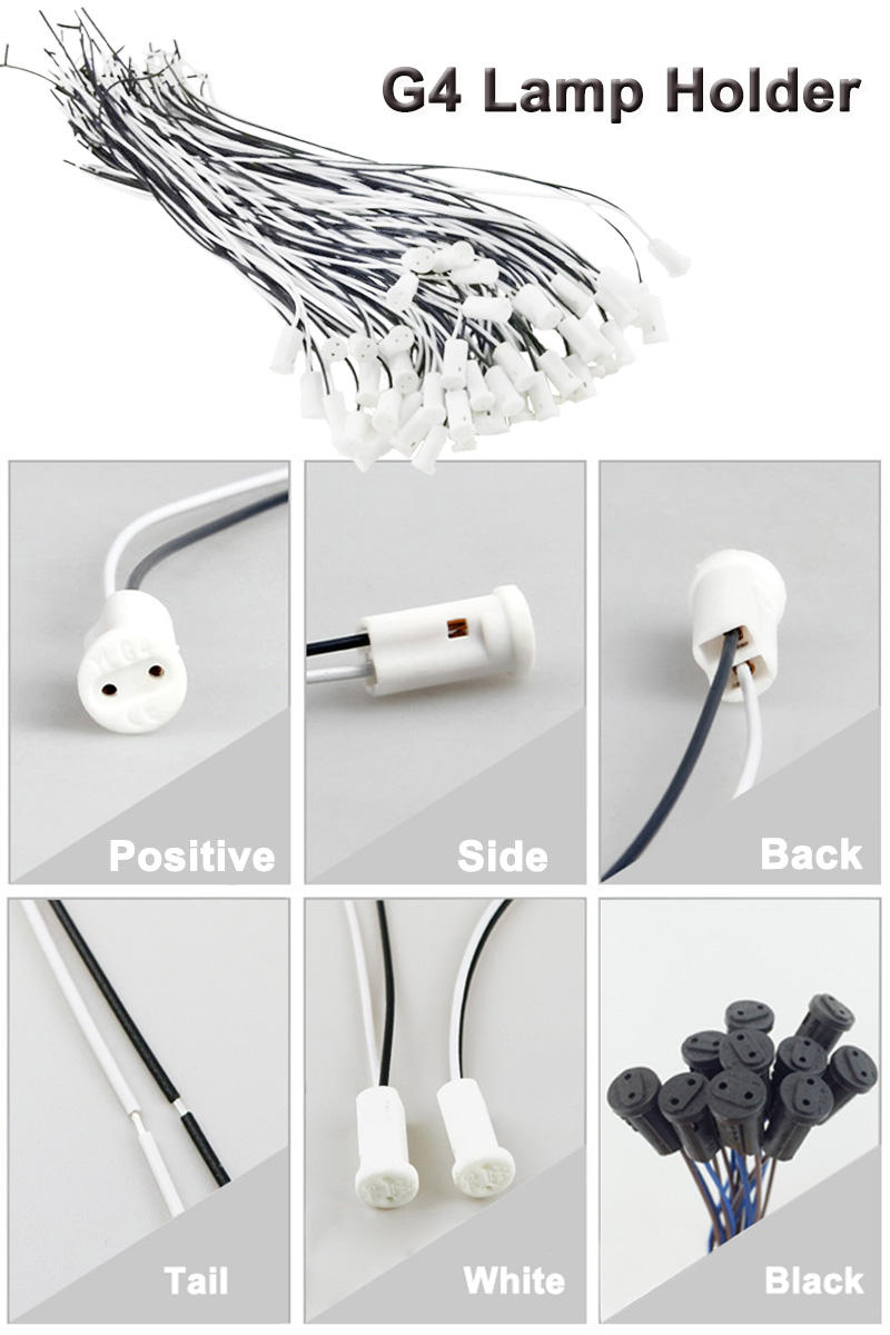 50cm G4 Led Energy Saving Lamp Holder Crystal Lamp Plug With Cable Socket G4 Base Lamp Foot Socket