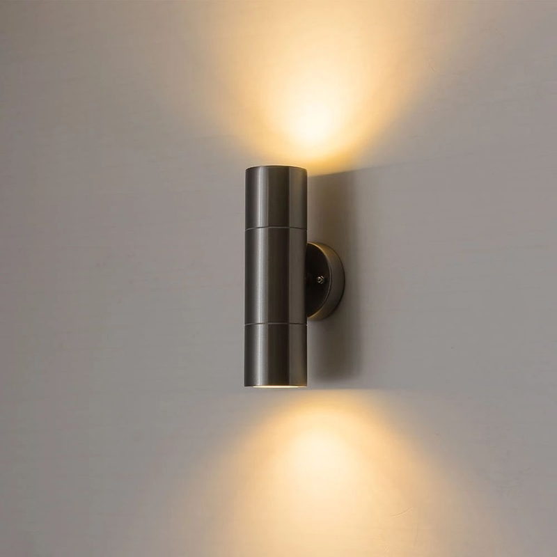 Up And Down Outdoor Stainless Steel Waterproof Led Wall Light with GU10 Bulb
